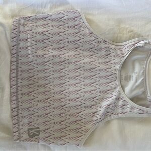 BuffBunny Pink and White Patterned Top